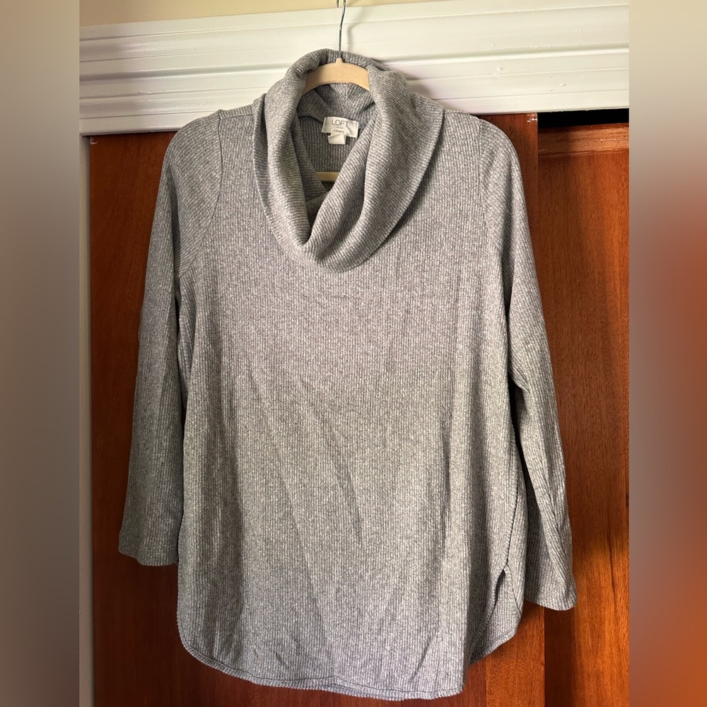 LOFT outlet long sleeve cowl neck top